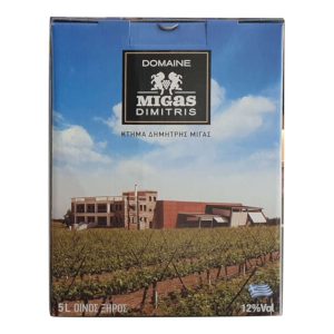 Κρασί κόκκινο syrah, merlot βαρέλι (5,00λτ.) - οιν. Μίγα - Τύρναβος